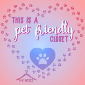 Pet friendly closet.
